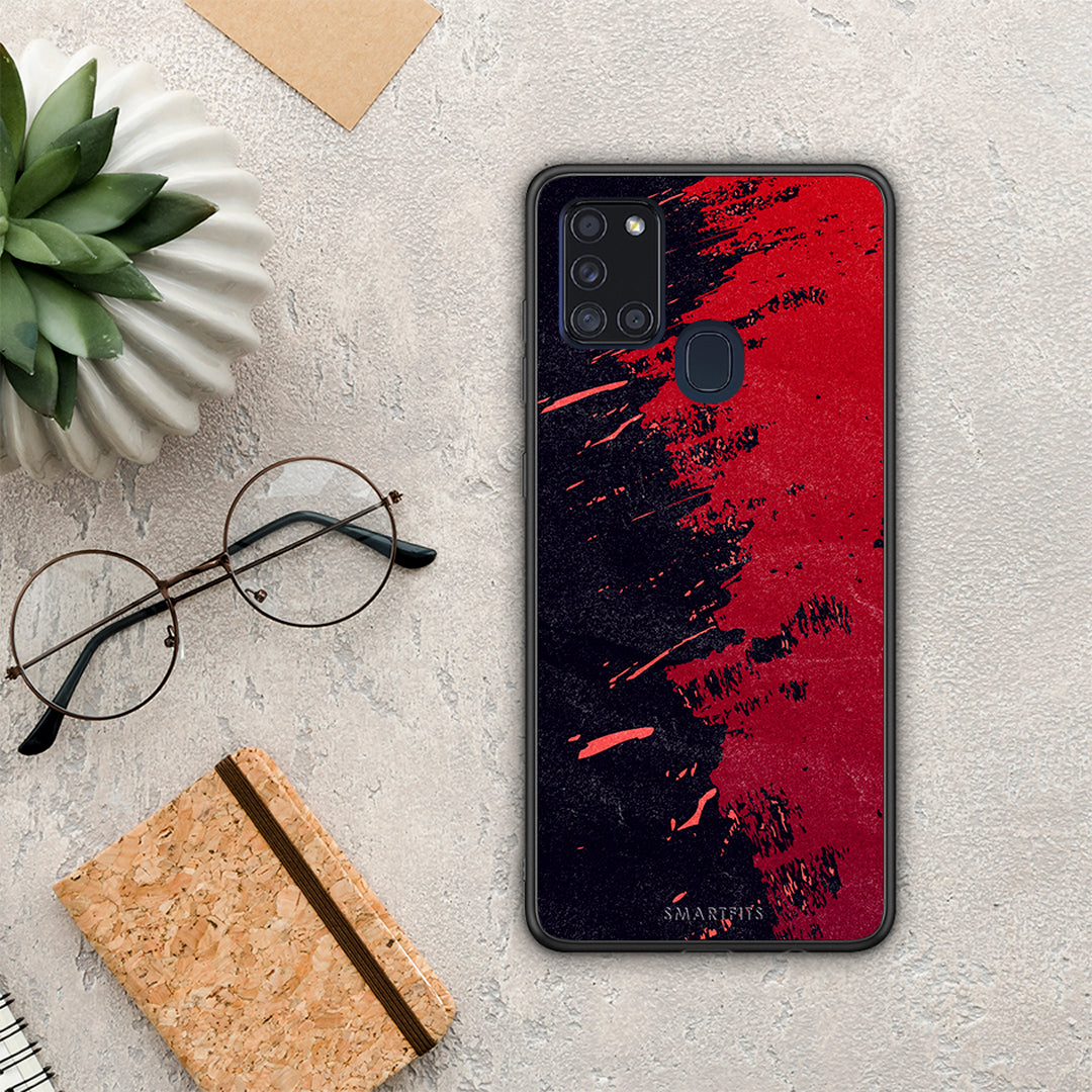 Red Paint - Samsung Galaxy A21s θήκη