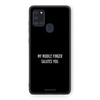 Thumbnail for Samsung A21s Salute θήκη από τη Smartfits με σχέδιο στο πίσω μέρος και μαύρο περίβλημα | Smartphone case with colorful back and black bezels by Smartfits