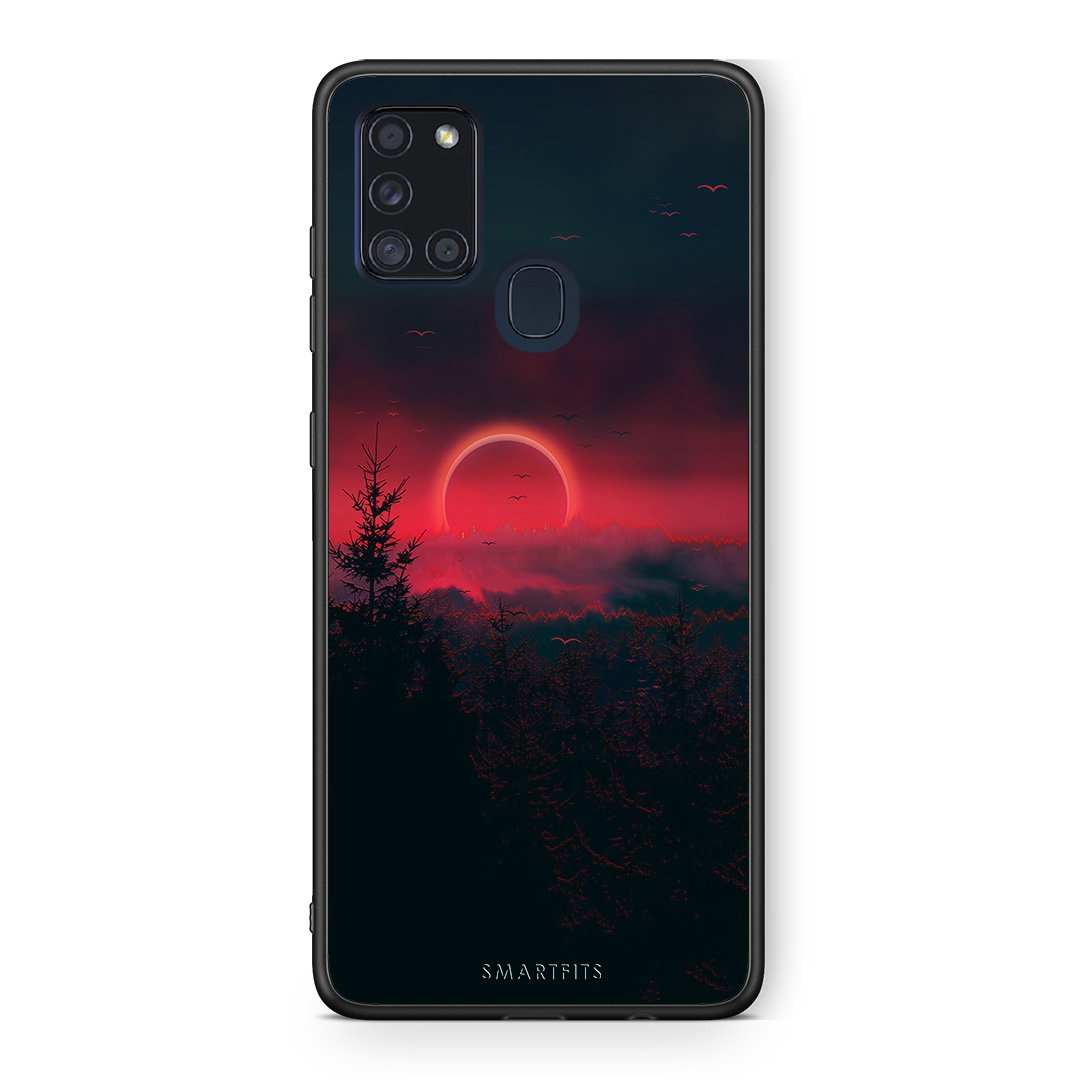 4 - Samsung A21s Sunset Tropic case, cover, bumper