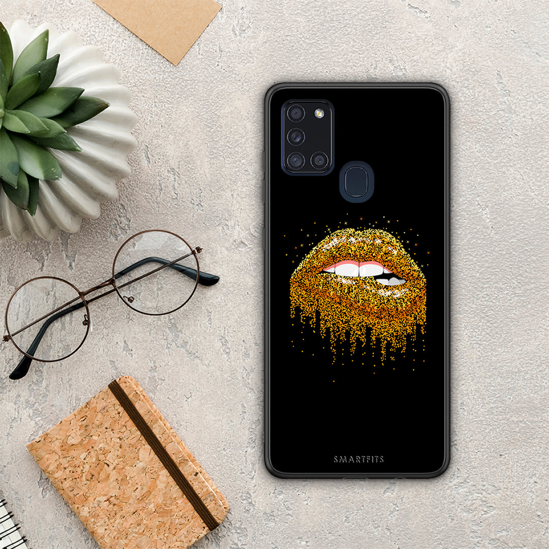 Valentine Golden - Samsung Galaxy A21s θήκη