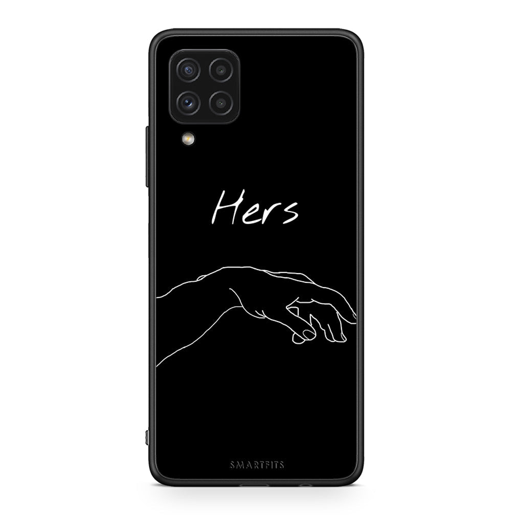 Samsung A22 4G Aeshetic Love 1 Θήκη Αγίου Βαλεντίνου από τη Smartfits με σχέδιο στο πίσω μέρος και μαύρο περίβλημα | Smartphone case with colorful back and black bezels by Smartfits