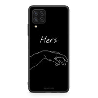 Thumbnail for Samsung A22 4G Aeshetic Love 1 Θήκη Αγίου Βαλεντίνου από τη Smartfits με σχέδιο στο πίσω μέρος και μαύρο περίβλημα | Smartphone case with colorful back and black bezels by Smartfits
