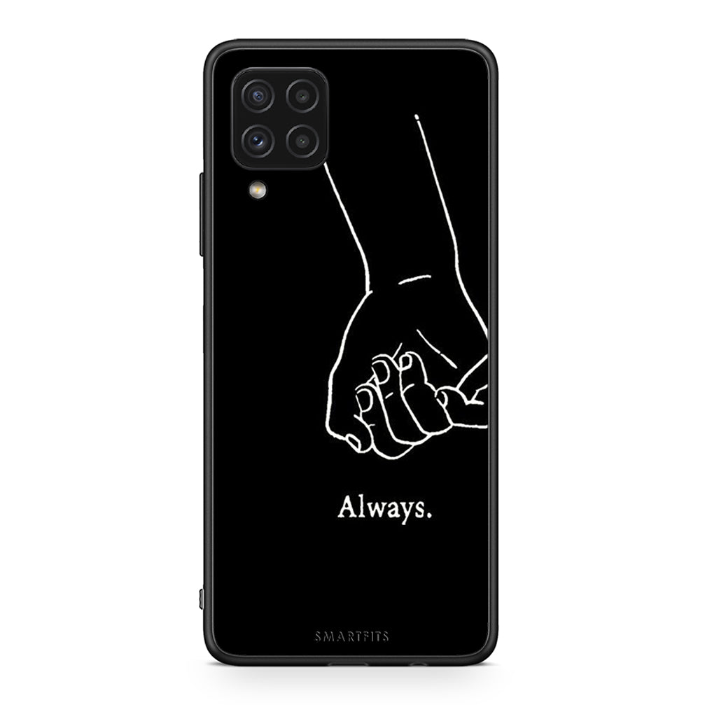 Samsung A22 4G Always & Forever 1 Θήκη Αγίου Βαλεντίνου από τη Smartfits με σχέδιο στο πίσω μέρος και μαύρο περίβλημα | Smartphone case with colorful back and black bezels by Smartfits