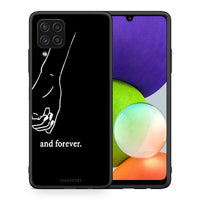 Thumbnail for Θήκη Αγίου Βαλεντίνου Samsung A22 4G Always & Forever 2 από τη Smartfits με σχέδιο στο πίσω μέρος και μαύρο περίβλημα | Samsung A22 4G Always & Forever 2 case with colorful back and black bezels