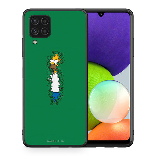 Θήκη Αγίου Βαλεντίνου Samsung A22 4G Bush Man από τη Smartfits με σχέδιο στο πίσω μέρος και μαύρο περίβλημα | Samsung A22 4G Bush Man case with colorful back and black bezels