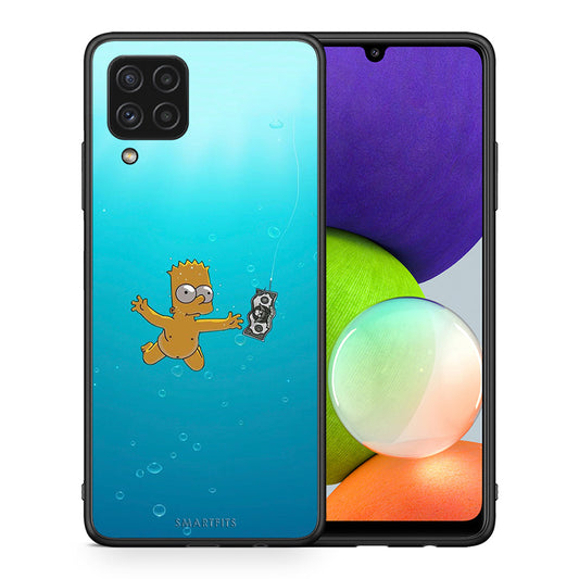 Θήκη Samsung A22 4G Chasing Money από τη Smartfits με σχέδιο στο πίσω μέρος και μαύρο περίβλημα | Samsung A22 4G Chasing Money case with colorful back and black bezels