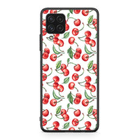 Thumbnail for Samsung A22 4G Cherry Summer θήκη από τη Smartfits με σχέδιο στο πίσω μέρος και μαύρο περίβλημα | Smartphone case with colorful back and black bezels by Smartfits