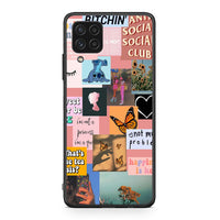 Thumbnail for Samsung A22 4G Collage Bitchin Θήκη Αγίου Βαλεντίνου από τη Smartfits με σχέδιο στο πίσω μέρος και μαύρο περίβλημα | Smartphone case with colorful back and black bezels by Smartfits