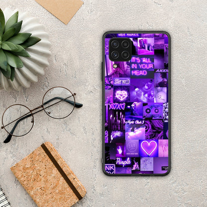 Collage Stay Wild - Samsung Galaxy A22 4G θήκη