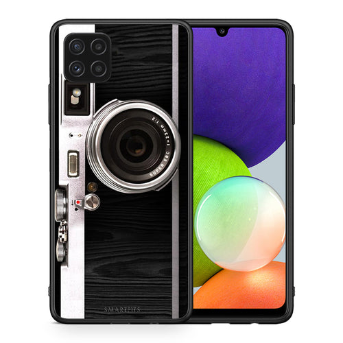 Θήκη Samsung A22 4G Emily In Paris από τη Smartfits με σχέδιο στο πίσω μέρος και μαύρο περίβλημα | Samsung A22 4G Emily In Paris case with colorful back and black bezels