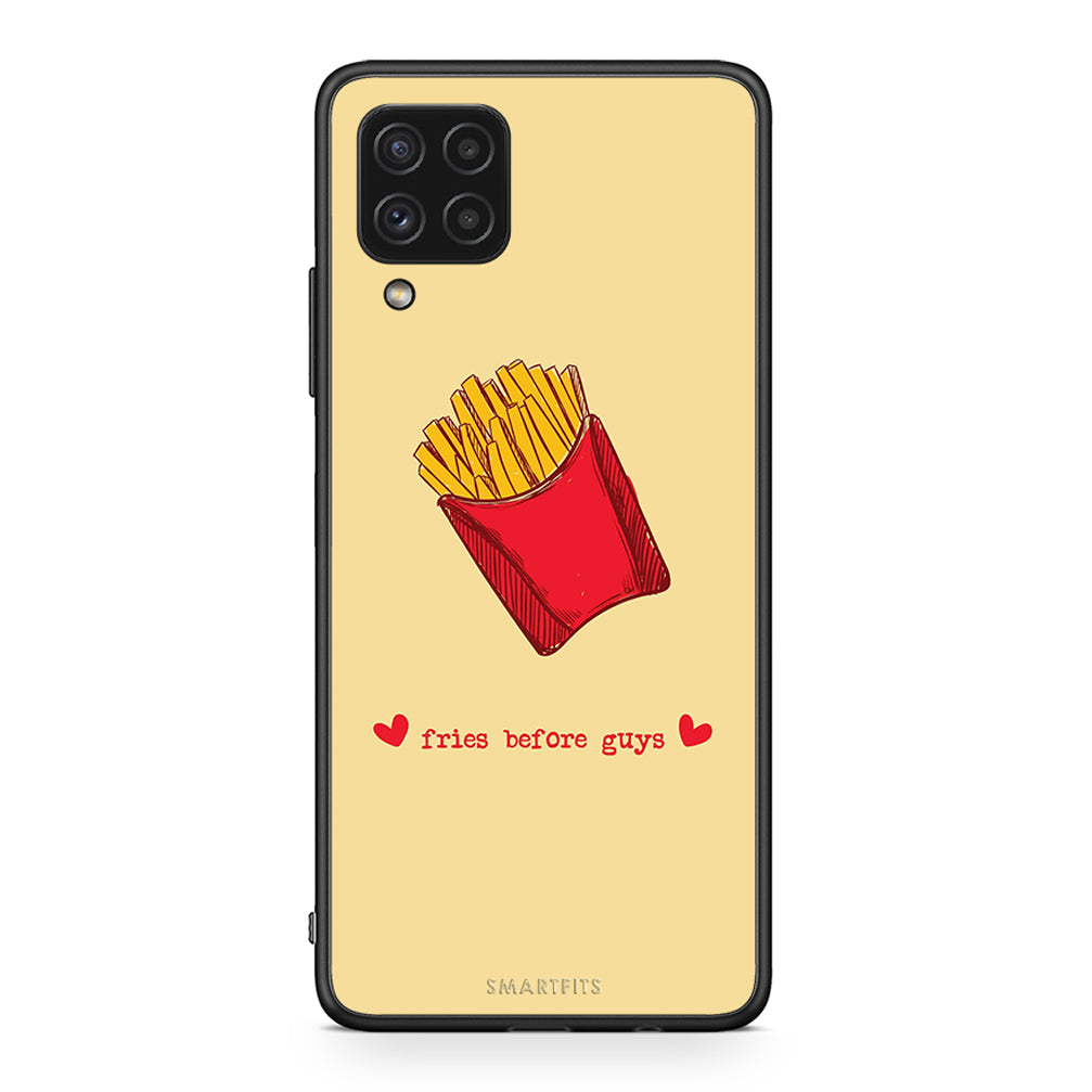 Samsung A22 4G Fries Before Guys Θήκη Αγίου Βαλεντίνου από τη Smartfits με σχέδιο στο πίσω μέρος και μαύρο περίβλημα | Smartphone case with colorful back and black bezels by Smartfits