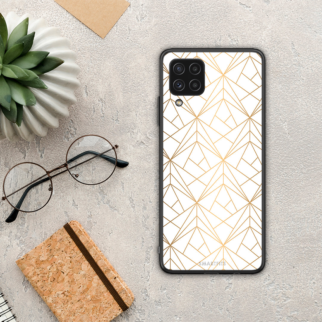 Geometric Luxury White - Samsung Galaxy A22 4G θήκη