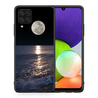 Thumbnail for Θήκη Samsung A22 4G Moon Landscape από τη Smartfits με σχέδιο στο πίσω μέρος και μαύρο περίβλημα | Samsung A22 4G Moon Landscape case with colorful back and black bezels