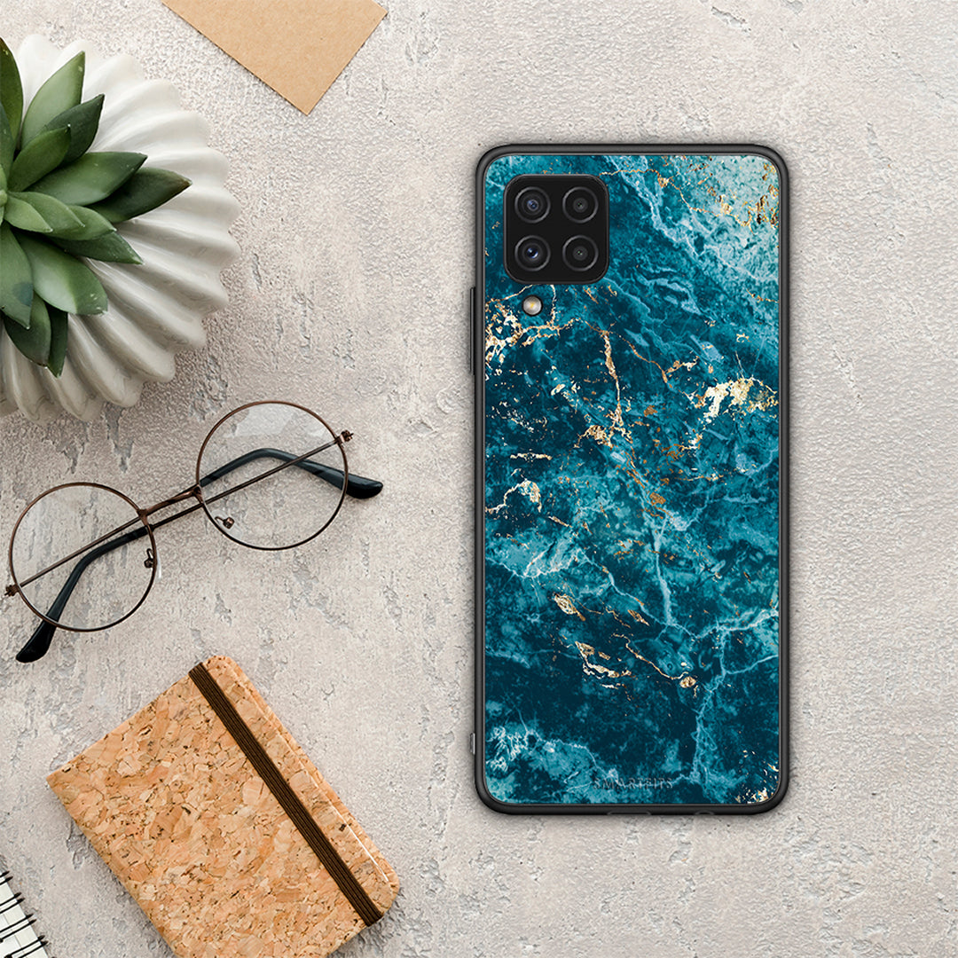 Marble Blue - Samsung Galaxy A22 4G θήκη