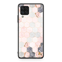 Thumbnail for 4 - Samsung A22 4G Hexagon Pink Marble case, cover, bumper