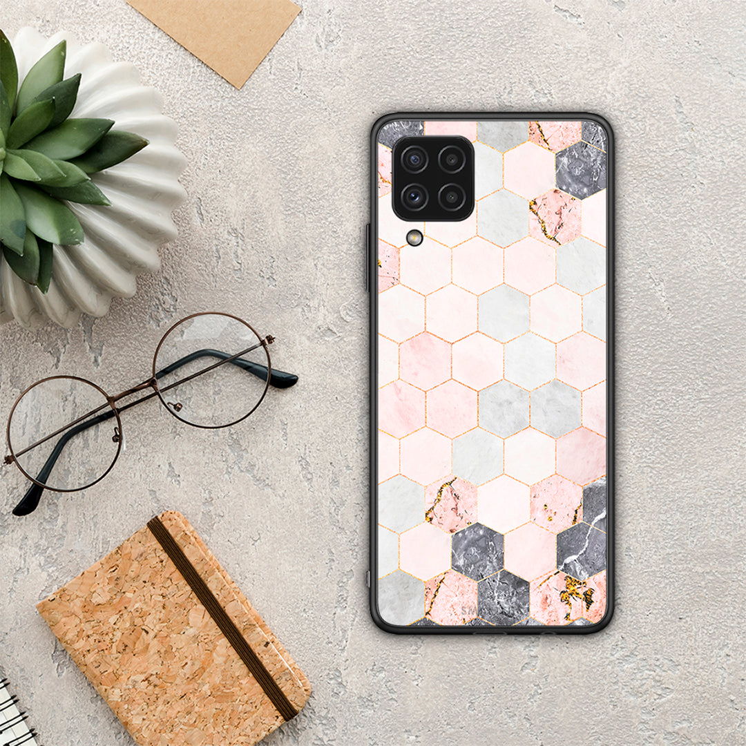 Marble Hexagon Pink - Samsung Galaxy A22 4G θήκη