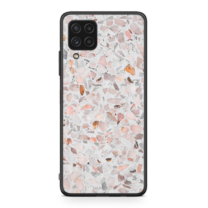 Samsung A22 4G Marble Terrazzo θήκη από τη Smartfits με σχέδιο στο πίσω μέρος και μαύρο περίβλημα | Smartphone case with colorful back and black bezels by Smartfits