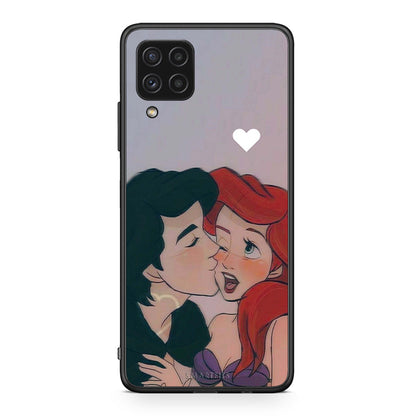 Samsung A22 4G Mermaid Love Θήκη Αγίου Βαλεντίνου από τη Smartfits με σχέδιο στο πίσω μέρος και μαύρο περίβλημα | Smartphone case with colorful back and black bezels by Smartfits