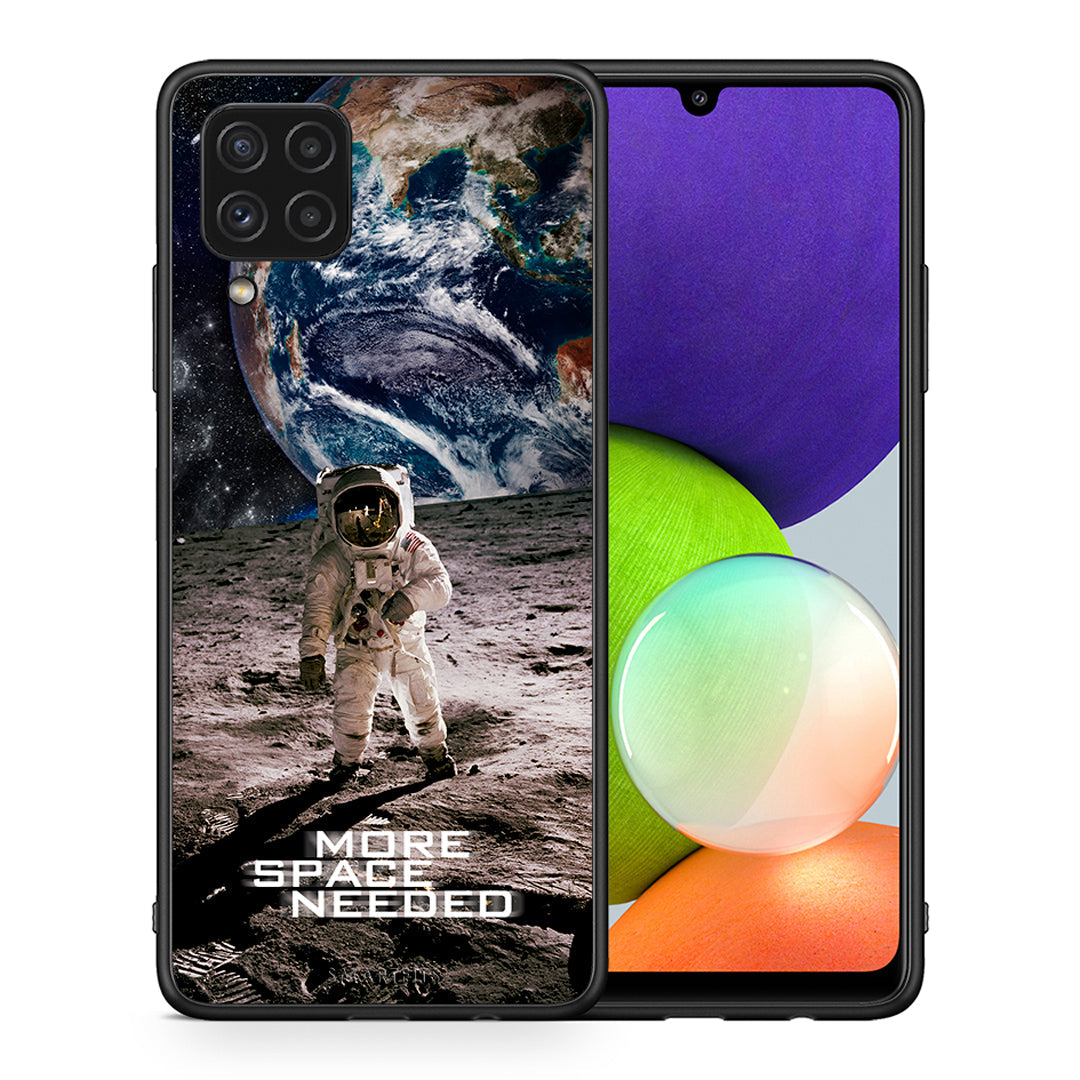 Θήκη Samsung A22 4G More Space από τη Smartfits με σχέδιο στο πίσω μέρος και μαύρο περίβλημα | Samsung A22 4G More Space case with colorful back and black bezels