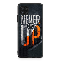 Thumbnail for Samsung A22 4G Never Give Up Θήκη Αγίου Βαλεντίνου από τη Smartfits με σχέδιο στο πίσω μέρος και μαύρο περίβλημα | Smartphone case with colorful back and black bezels by Smartfits