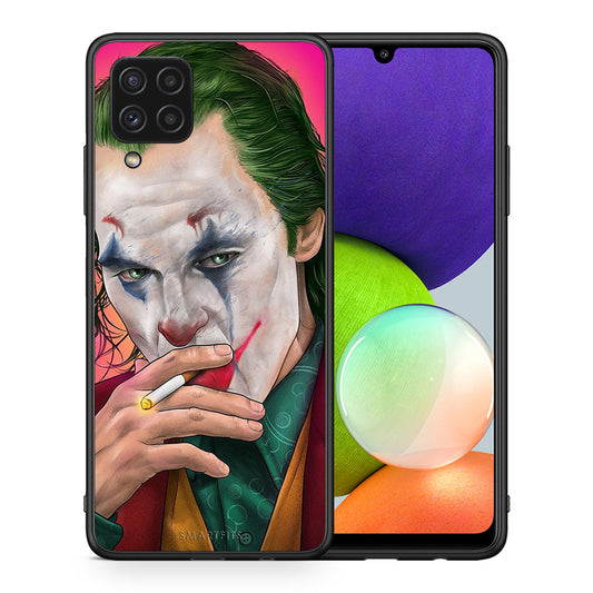 Θήκη Samsung A22 4G JokesOnU PopArt από τη Smartfits με σχέδιο στο πίσω μέρος και μαύρο περίβλημα | Samsung A22 4G JokesOnU PopArt case with colorful back and black bezels