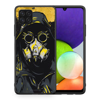 Thumbnail for Θήκη Samsung A22 4G Mask PopArt από τη Smartfits με σχέδιο στο πίσω μέρος και μαύρο περίβλημα | Samsung A22 4G Mask PopArt case with colorful back and black bezels