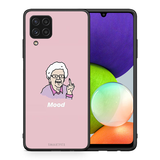 Θήκη Samsung A22 4G Mood PopArt από τη Smartfits με σχέδιο στο πίσω μέρος και μαύρο περίβλημα | Samsung A22 4G Mood PopArt case with colorful back and black bezels