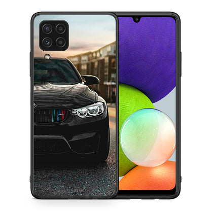 Θήκη Samsung A22 4G M3 Racing από τη Smartfits με σχέδιο στο πίσω μέρος και μαύρο περίβλημα | Samsung A22 4G M3 Racing case with colorful back and black bezels