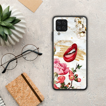 Red Lips - Samsung Galaxy A22 4G θήκη