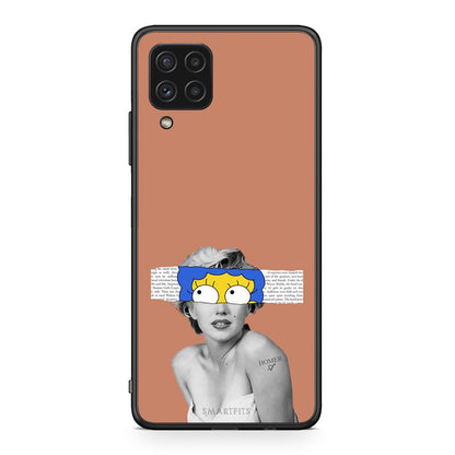 Samsung A22 4G Sim Merilyn θήκη από τη Smartfits με σχέδιο στο πίσω μέρος και μαύρο περίβλημα | Smartphone case with colorful back and black bezels by Smartfits