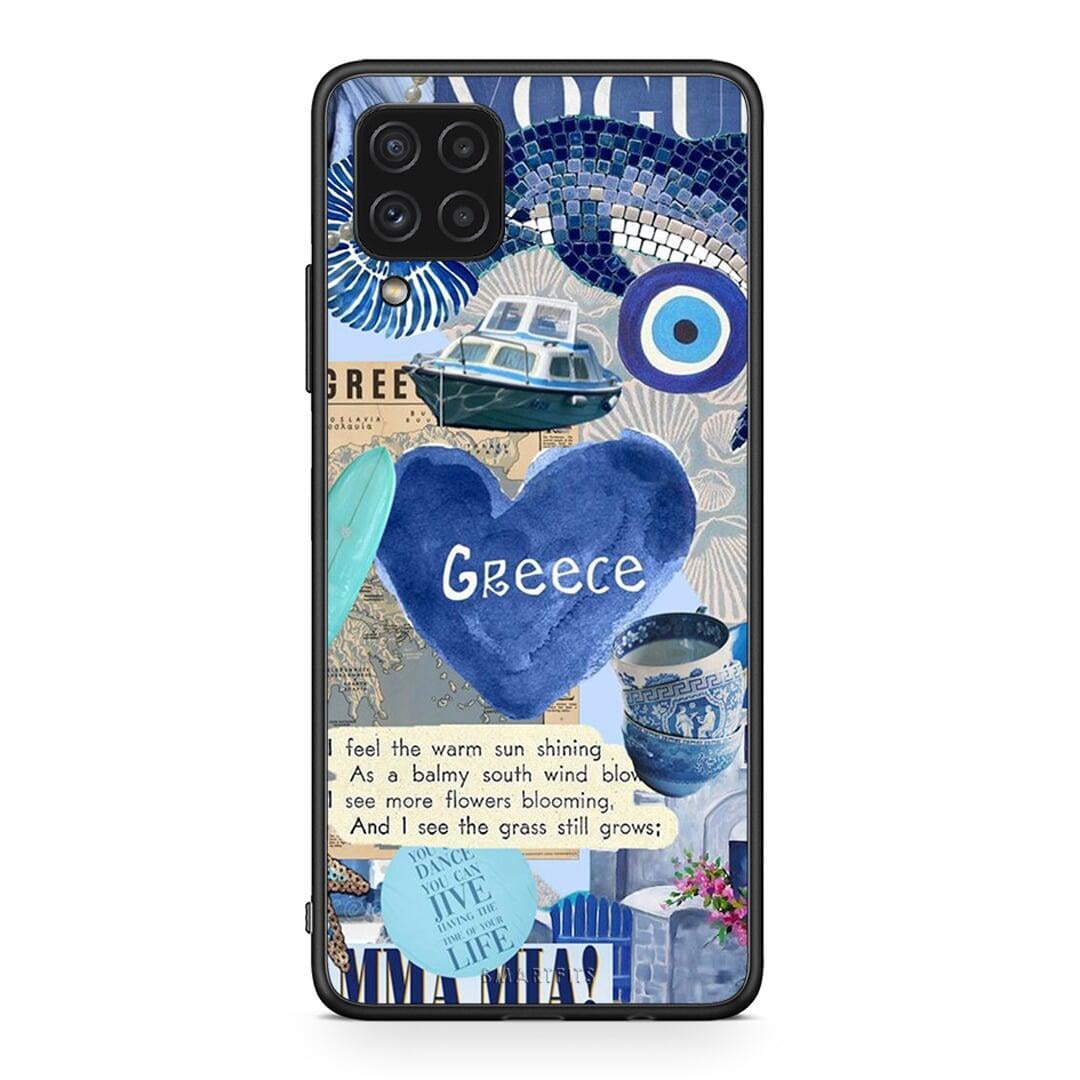 Samsung A22 4G Summer In Greece Θήκη από τη Smartfits με σχέδιο στο πίσω μέρος και μαύρο περίβλημα | Smartphone case with colorful back and black bezels by Smartfits