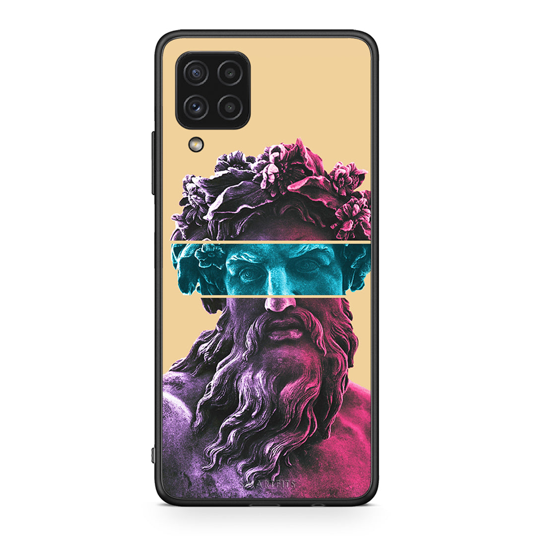 Samsung A22 4G Zeus Art Θήκη Αγίου Βαλεντίνου από τη Smartfits με σχέδιο στο πίσω μέρος και μαύρο περίβλημα | Smartphone case with colorful back and black bezels by Smartfits