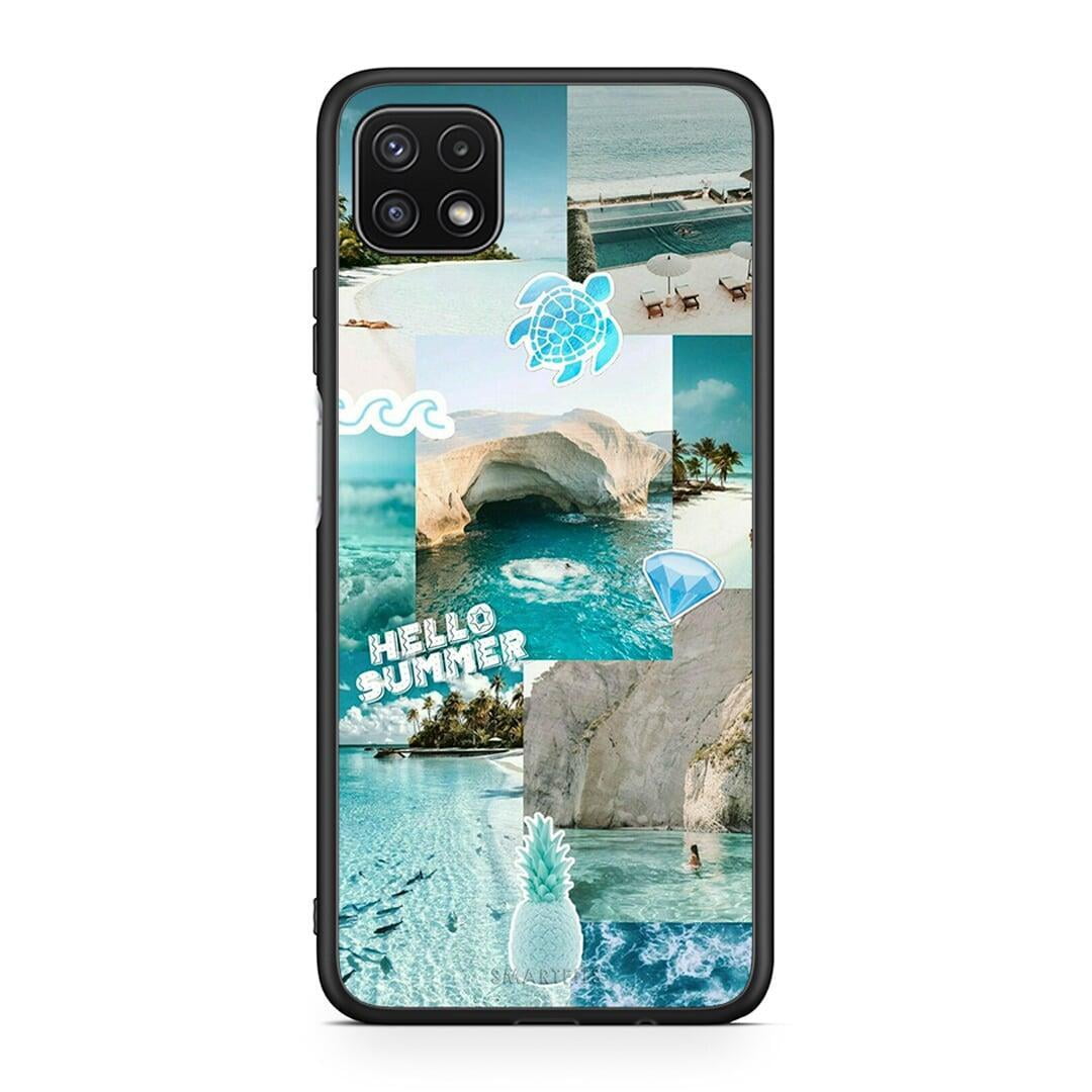 Samsung A22 5G Aesthetic Summer Θήκη από τη Smartfits με σχέδιο στο πίσω μέρος και μαύρο περίβλημα | Smartphone case with colorful back and black bezels by Smartfits