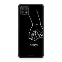 Thumbnail for Samsung A22 5G Always & Forever 1 Θήκη Αγίου Βαλεντίνου από τη Smartfits με σχέδιο στο πίσω μέρος και μαύρο περίβλημα | Smartphone case with colorful back and black bezels by Smartfits