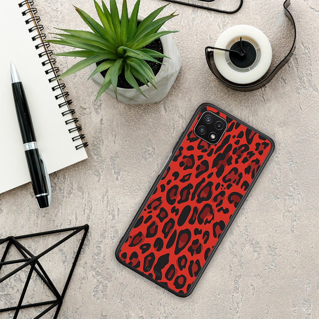 Animal Red Leopard - Samsung Galaxy A22 5G θήκη
