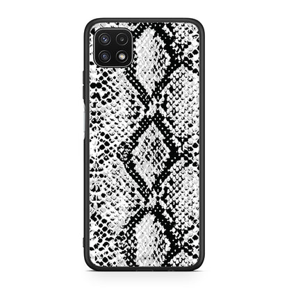 24 - Samsung A22 5G White Snake Animal case, cover, bumper