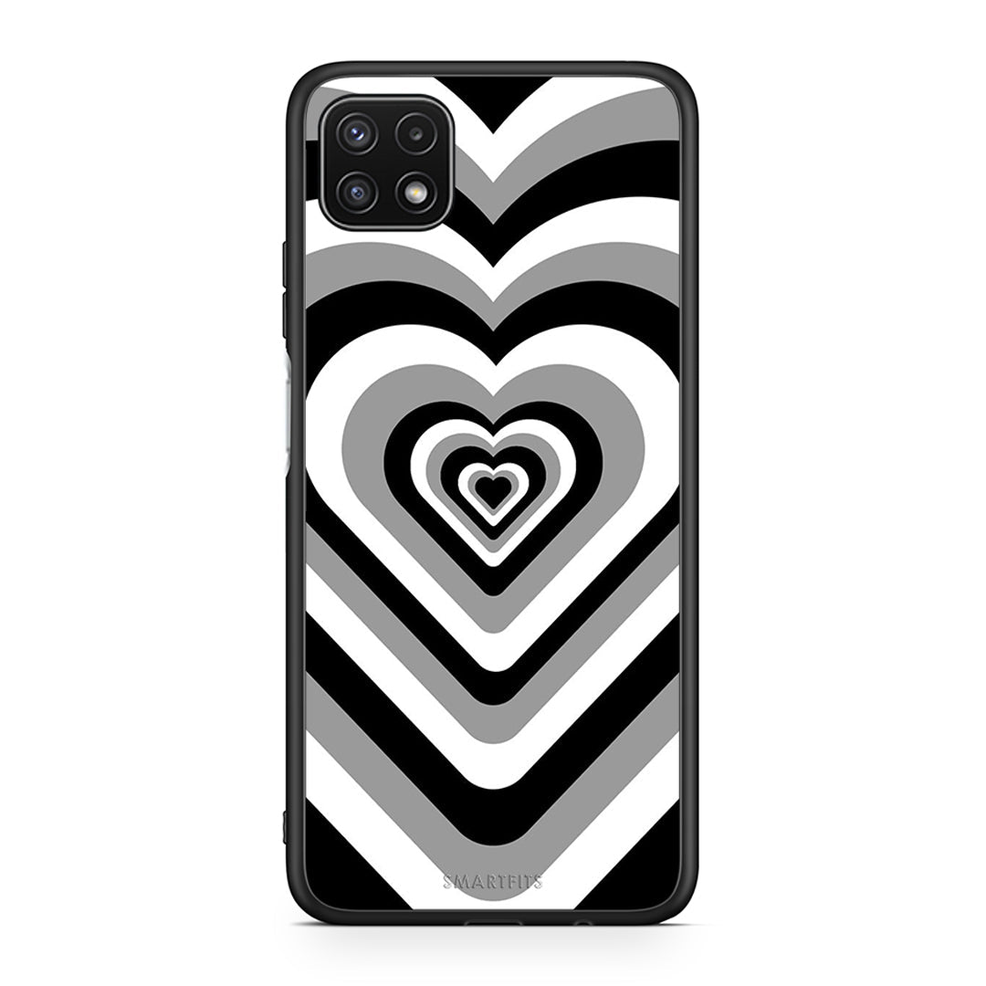 Samsung A22 5G Black Hearts θήκη από τη Smartfits με σχέδιο στο πίσω μέρος και μαύρο περίβλημα | Smartphone case with colorful back and black bezels by Smartfits