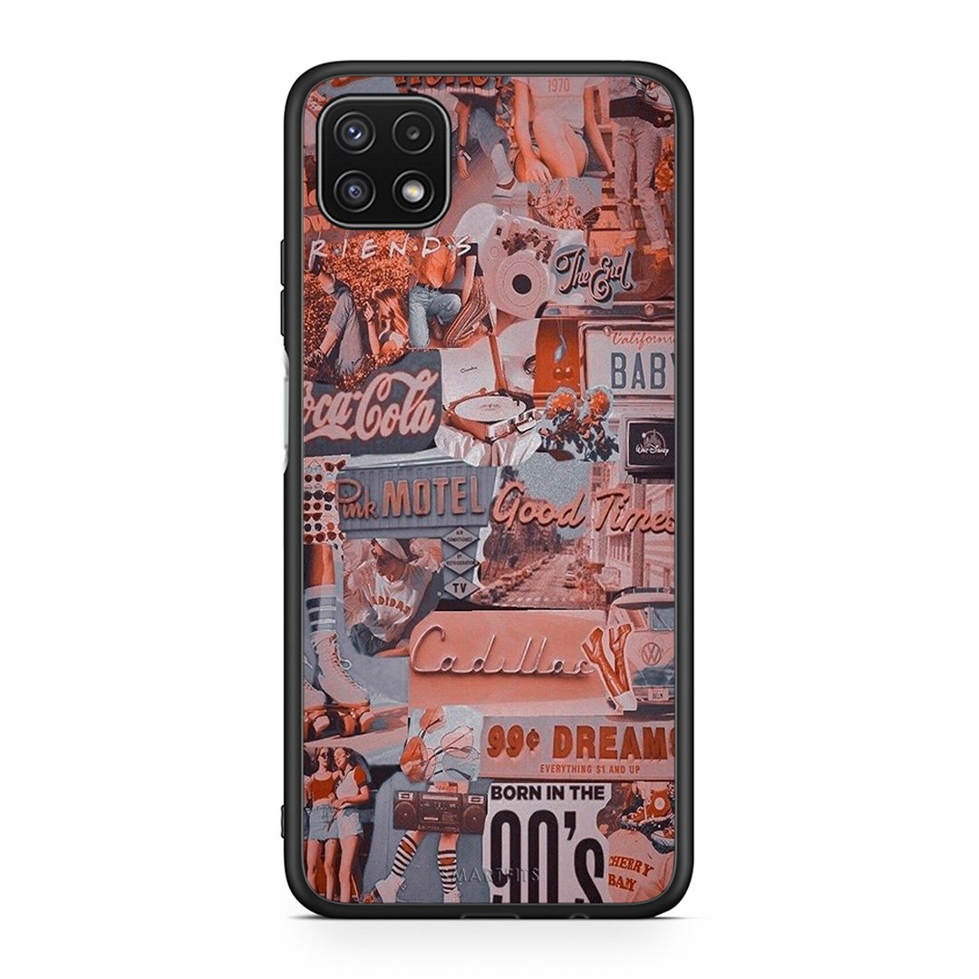 Samsung A22 5G Born In 90s θήκη από τη Smartfits με σχέδιο στο πίσω μέρος και μαύρο περίβλημα | Smartphone case with colorful back and black bezels by Smartfits