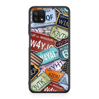 Thumbnail for Samsung A22 5G Car Plates θήκη από τη Smartfits με σχέδιο στο πίσω μέρος και μαύρο περίβλημα | Smartphone case with colorful back and black bezels by Smartfits