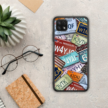 Car Plates - Samsung Galaxy A22 5G θήκη