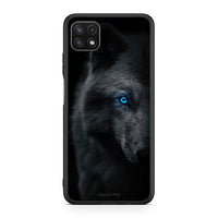 Thumbnail for Samsung A22 5G Dark Wolf θήκη από τη Smartfits με σχέδιο στο πίσω μέρος και μαύρο περίβλημα | Smartphone case with colorful back and black bezels by Smartfits