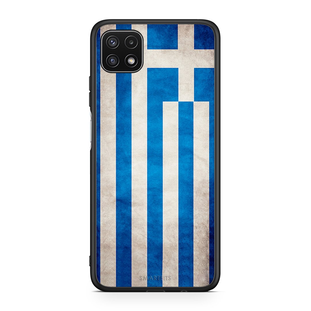 4 - Samsung A22 5G Greeek Flag case, cover, bumper