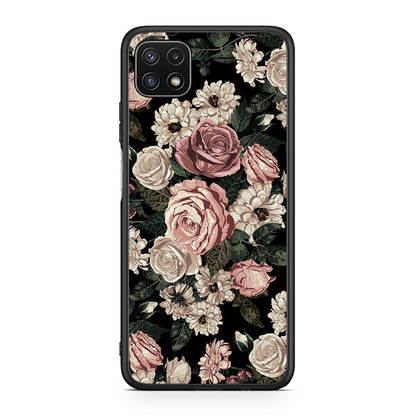 4 - Samsung A22 5G Wild Roses Flower case, cover, bumper