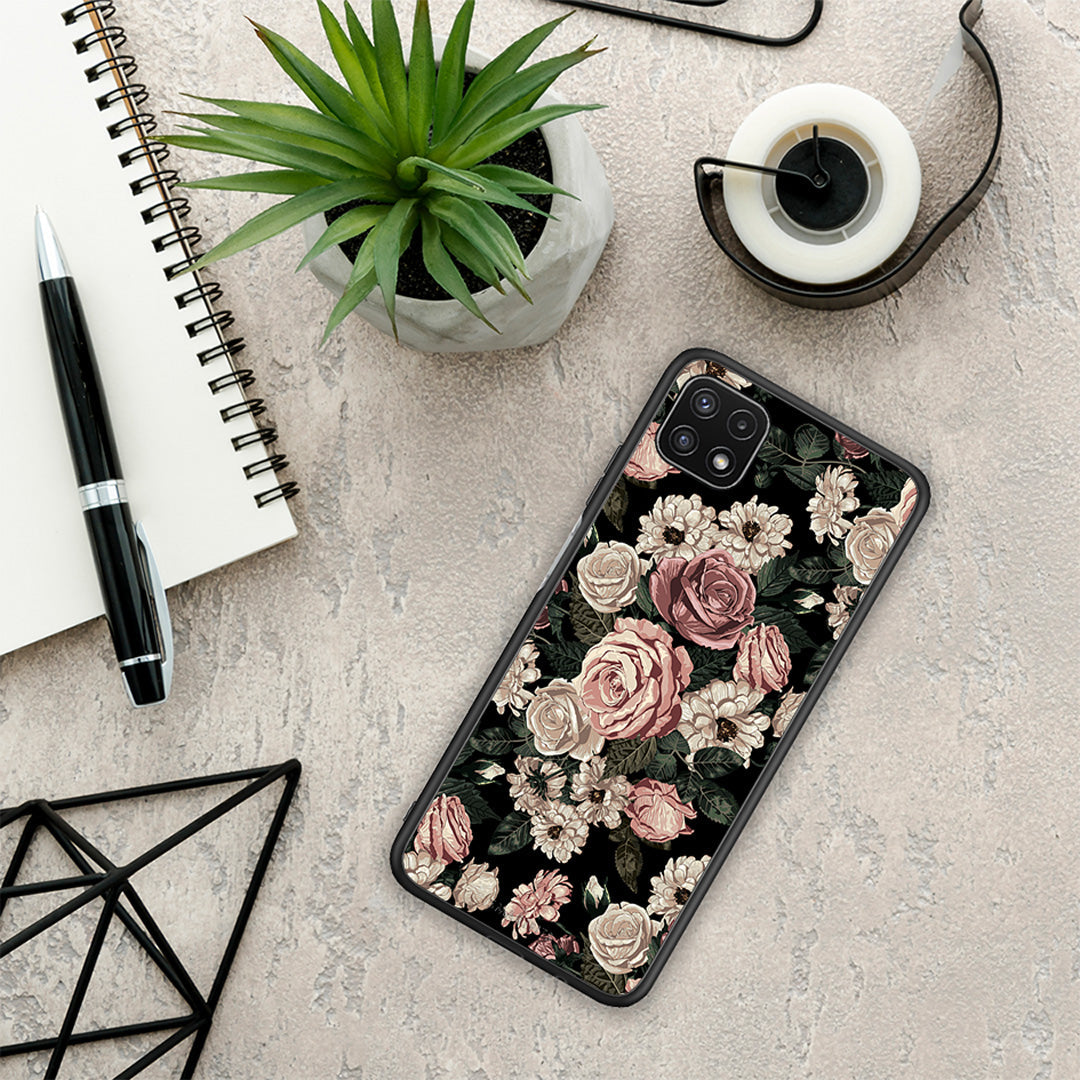 Flower Wild Roses - Samsung Galaxy A22 5G θήκη