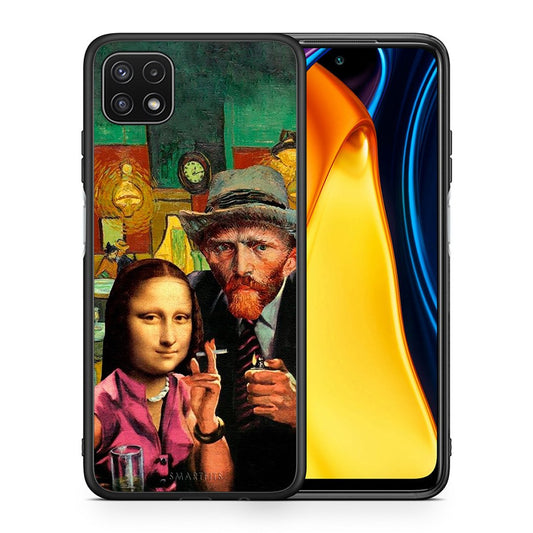 Θήκη Samsung A22 5G Funny Art από τη Smartfits με σχέδιο στο πίσω μέρος και μαύρο περίβλημα | Samsung A22 5G Funny Art case with colorful back and black bezels