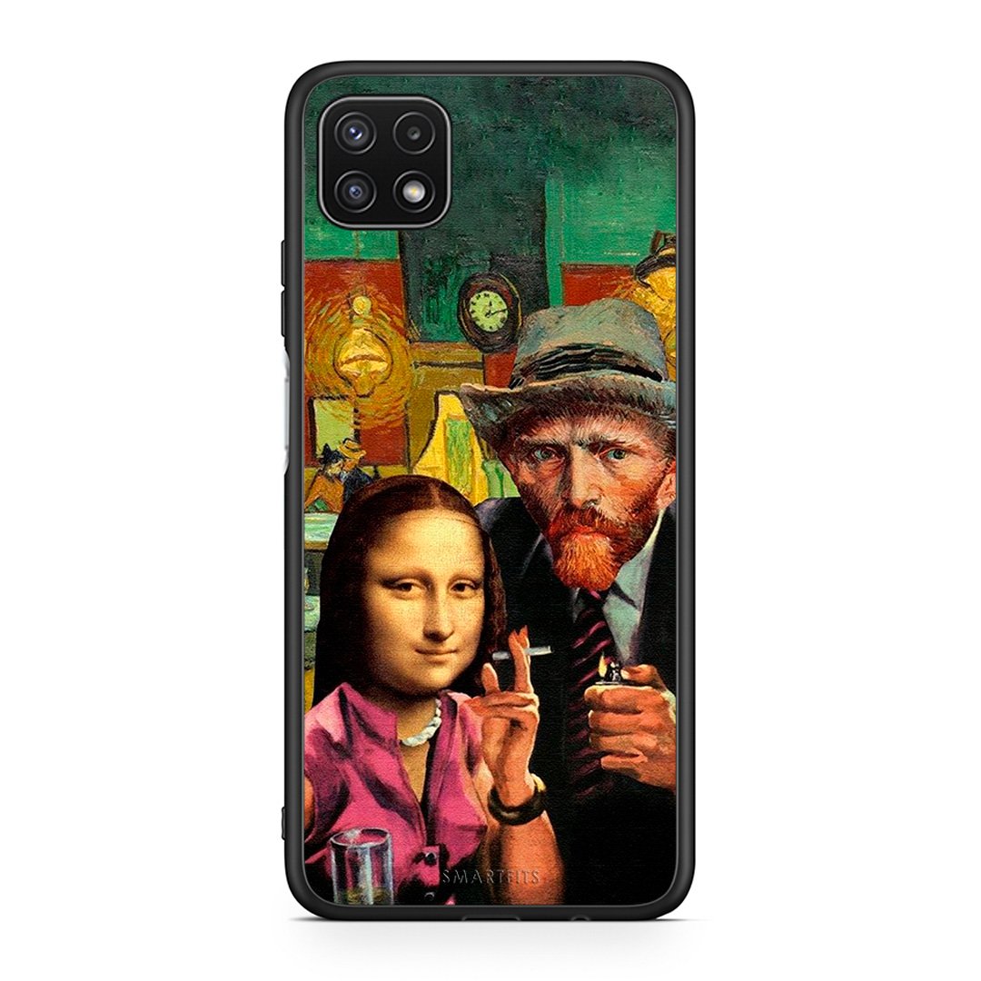 Samsung A22 5G Funny Art θήκη από τη Smartfits με σχέδιο στο πίσω μέρος και μαύρο περίβλημα | Smartphone case with colorful back and black bezels by Smartfits