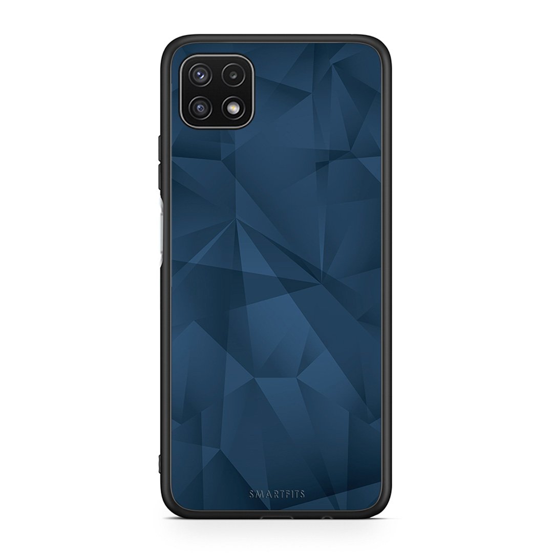39 - Samsung A22 5G Blue Abstract Geometric case, cover, bumper