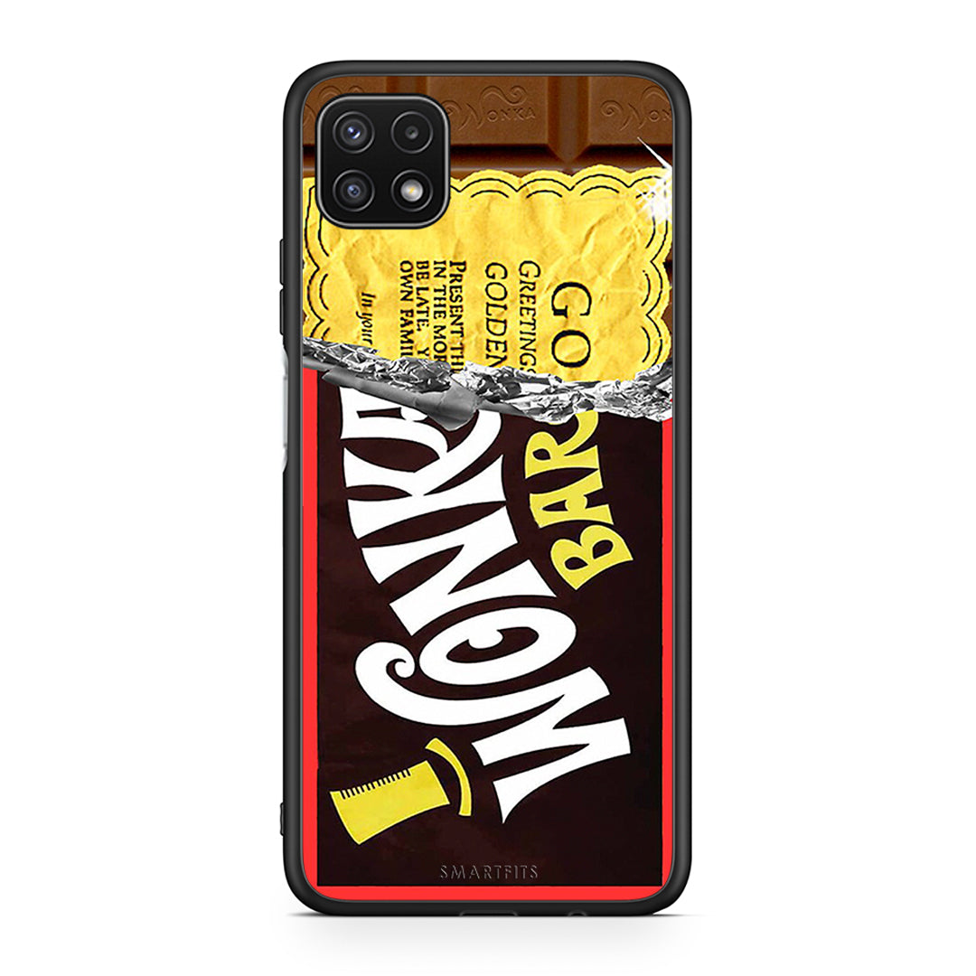 Samsung A22 5G Golden Ticket θήκη από τη Smartfits με σχέδιο στο πίσω μέρος και μαύρο περίβλημα | Smartphone case with colorful back and black bezels by Smartfits