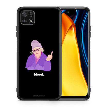 Θήκη Samsung A22 5G Grandma Mood Black από τη Smartfits με σχέδιο στο πίσω μέρος και μαύρο περίβλημα | Samsung A22 5G Grandma Mood Black case with colorful back and black bezels