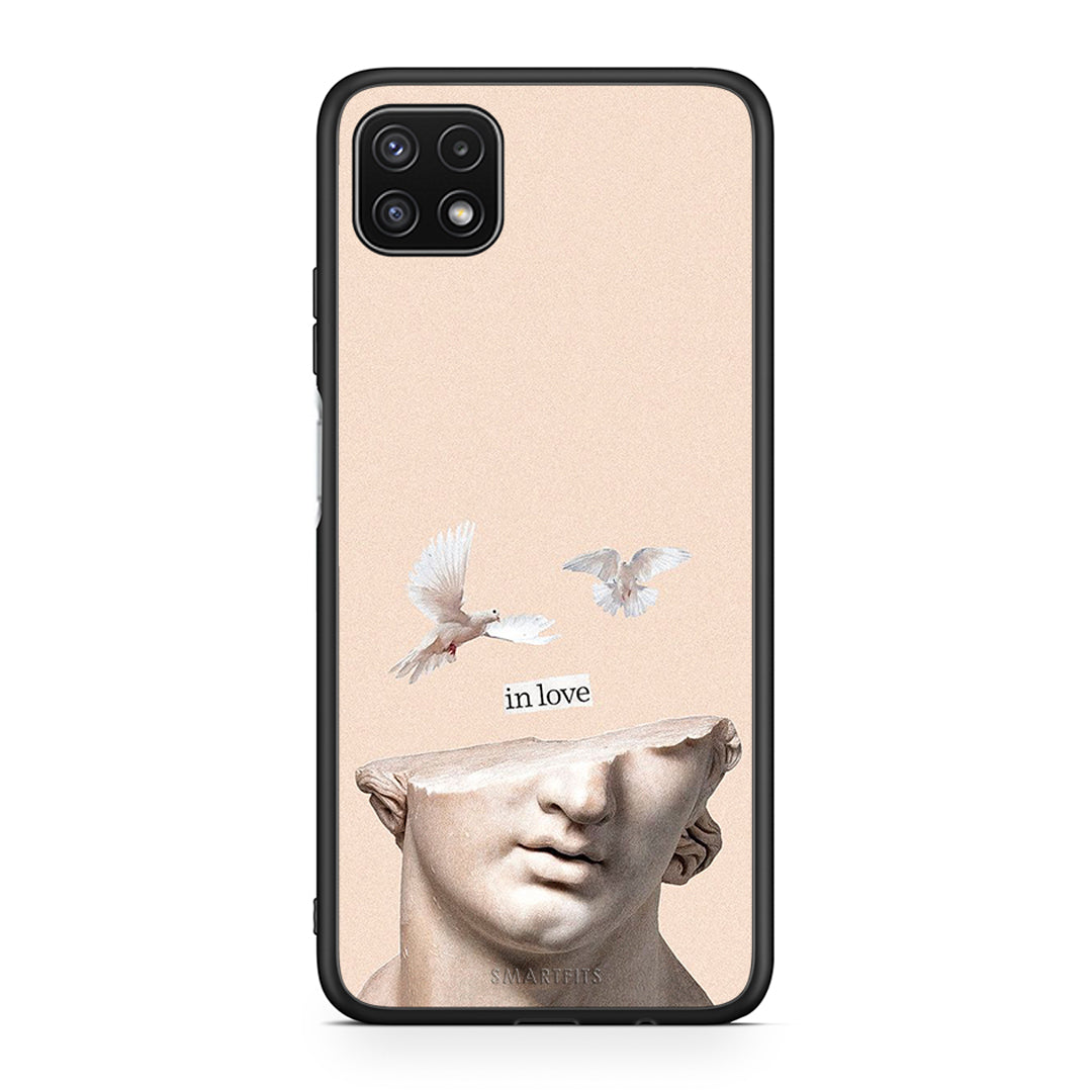 Samsung A22 5G In Love θήκη από τη Smartfits με σχέδιο στο πίσω μέρος και μαύρο περίβλημα | Smartphone case with colorful back and black bezels by Smartfits